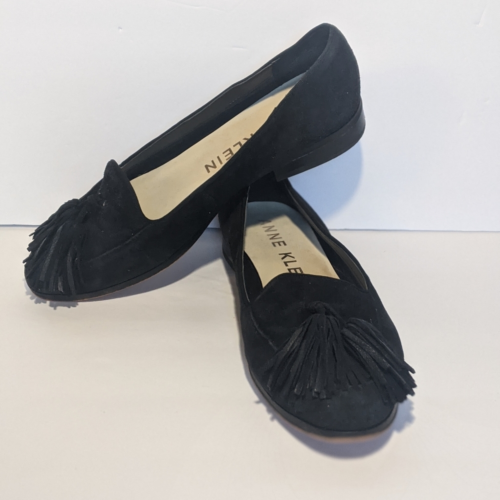Anne Klein Darcy Black Tassel Loafer Size 7